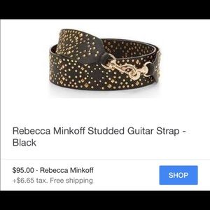 Rebecca Minkoff’s Black Studded Guitar Strap